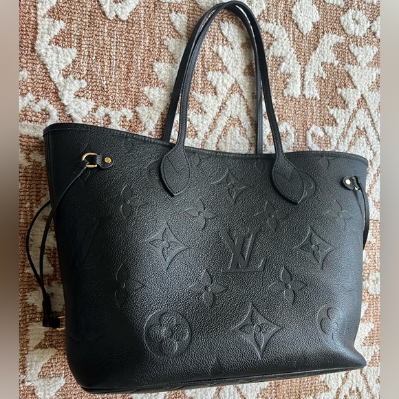 Louis Vuitton Bags Never Full Black Lv Bag Poshmark